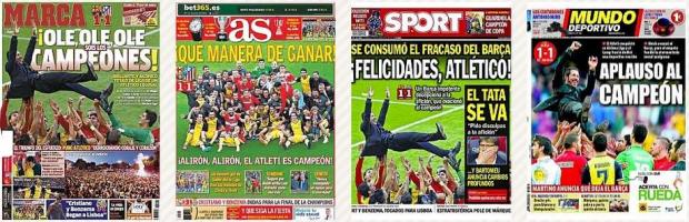 Futebol - Atlético de Madrid ganha destaque na imprensa internacional