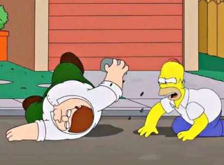 Os Simpsons e os Griffin vão se encontrar em um episódio de 'Family Guy'