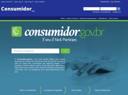Novo site funcionará como uma espécie de Procon virtual