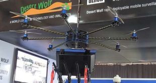 A companhia Desert Wolf fez demonstrações do drone na África do Sul em maio (Foto: Guy Martin/defenceWeb.co.za)