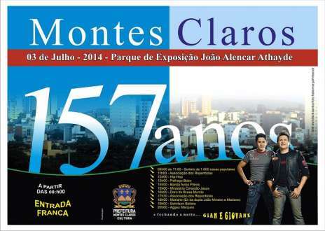 Montes Claros - Prefeitura prepara grande festa para o aniversário da cidade