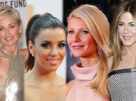 Fãs de tratamentos estéticos e cirurgias plásticas, famosas como Sharon Stone, Eva Longoria, Gwyneth Paltrow e Jennifer Aniston também investem em dietas e exercícios para fugir das gordurinhas localizadas