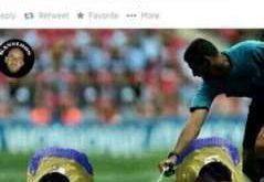 Montagem postada pela embaixadora em sua conta no Twitter