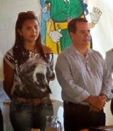 Prefeito Ramon Campos Cardoso e sua mulher Shirley Costa