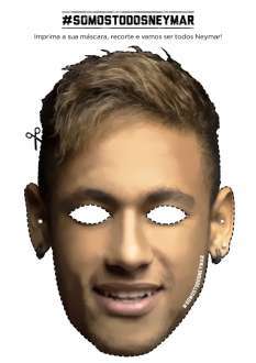 Copa 2014 - Agências criam e vão distribuir 60 mil máscaras de Neymar no Mineirão