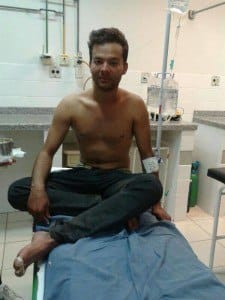 Quando seguia de Couto Magalhães de Minas para Diamantina, Bruno diz que perdeu o controle da direção e bateu em um barranco, saindo da pista.