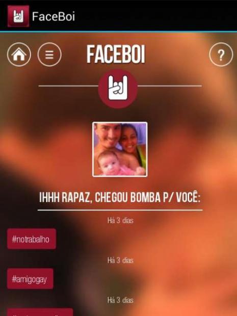 Aplicativo Faceboi pAplicativo Faceboi permite 'dedurar' namorada que traiermite 'dedurar' namorada que trai