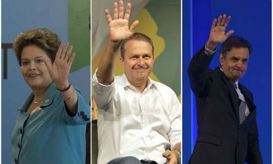 Juntos, os três candidatos já percorreram mais de 31 mil quilômetros em quatro regiões