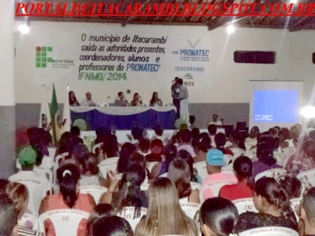 Norte de Minas - Iniciado em Itacarambi cursos do Pronatec