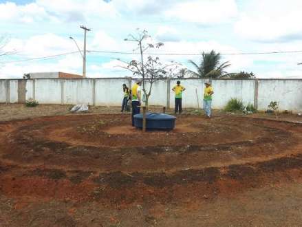 Norte de Minas - OPERAÇÃO CATOPÊ: Horta mandala é produzida no município de Japonvar