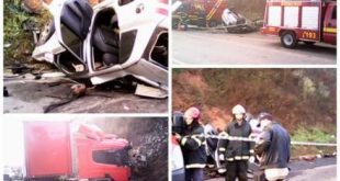 MG - Carro bate em carreta e motorista morre
