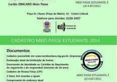 Montes Claros - Recadastramento do Meio-Passe Estudantil começa hoje em Montes Claros