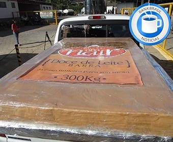A cidade promete neste ano superar os 302 kg do doce de leite gigante produzido em 2013 / Foto: Divulgação