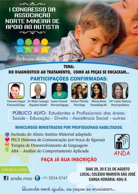 Norte de Minas - 1º Congresso da Associação Norte Mineira de Apoio ao Autista 