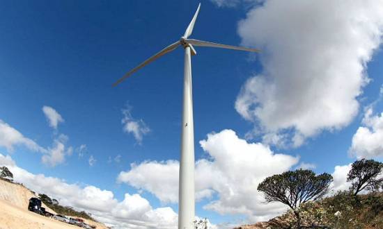Complexo Eólico Alto Sertão I, no município de Caetité, na Bahia