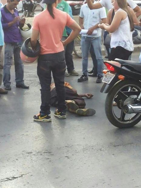 Montes Claros - Idoso de 78 anos morre atropelado na Av. Sanitária - Foto: Tiago Felipe