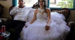 Casal "Romeu e Julieta" israelense se conheceu há cinco anos. A noiva, judia, se converteu ao Islã. Foto: Daniel Bar-on / AFP