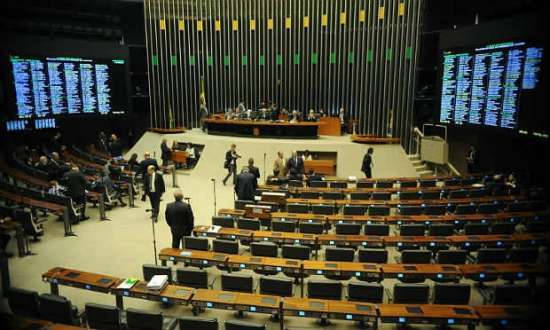 Na imagem, plenário da Câmara dos Deputados