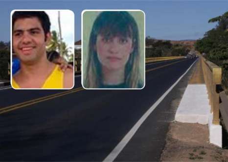 Foto da ponte: Wôlmer Ezequiel/Diário do Aço – Foto das vítimas: IML/Divulgação