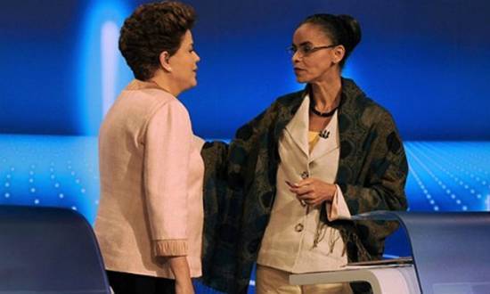 Dilma está empatada com Marina Silva no primeiro turno da disputa presidencial com 34% das intenções de votoDilma está empatada com Marina Silva no primeiro turno da disputa presidencial com 34% das intenções de voto