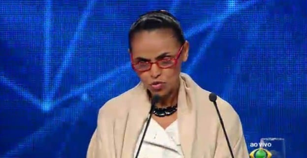 No debate da Band, Marina tentou livrar-se da fama de ambientalista radical