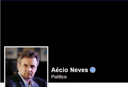 Facebook do candidato Aécio Neves passa por alteração após a morte de Eduardo Campos