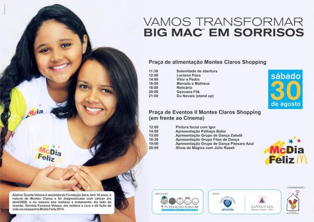 Programação McDia Feliz em Montes Claros‏