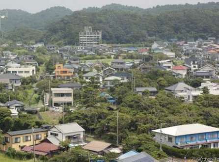 Vista geral de Onjuku, um dos municípios que podem perder mais da metade da população até 2040
