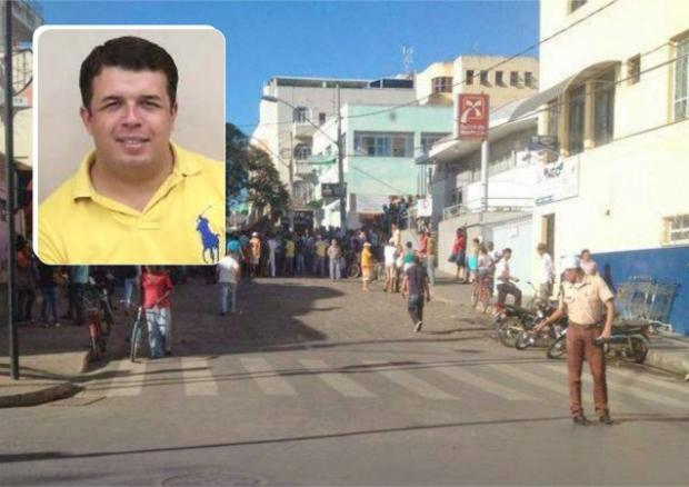 Taxista foi morto no Centro de Salinas – Foto: Folha Regional