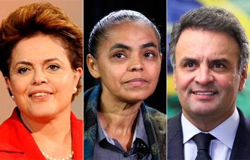 Eleições 2014 - Dilma aparece em primeiro com 31,4%, Marina com 23% e Aécio com 14,4%