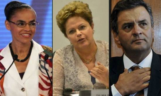 Marina, Dilma e Aécio são os nomes mais fortes entre os presidenciáveis