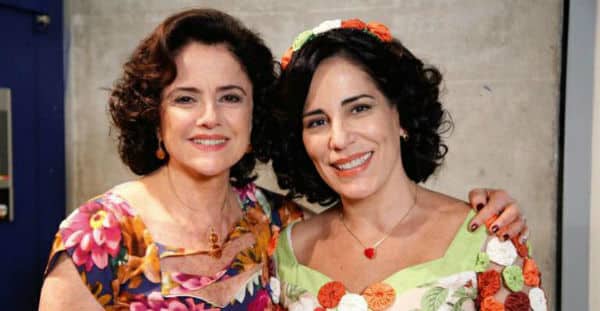 Marieta Severo e Glória Pires como Dona Nenê – Foto: Marieta Severo com a Gloria Pires (Globo/Ellen Soares/Paulo Belot)