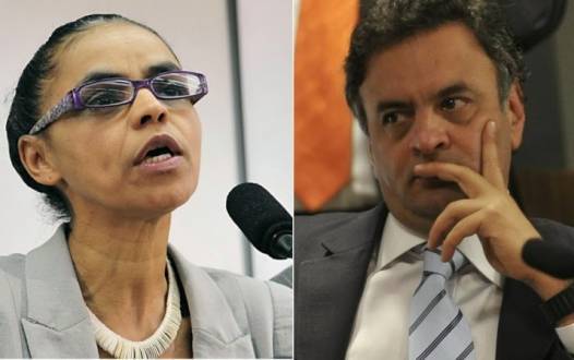 Eleições 2015 - Aécio recebe ligação de Marina