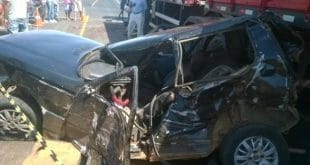 Norte de Minas - Acidente deixa um morto e dois feridos em Bocaiuva