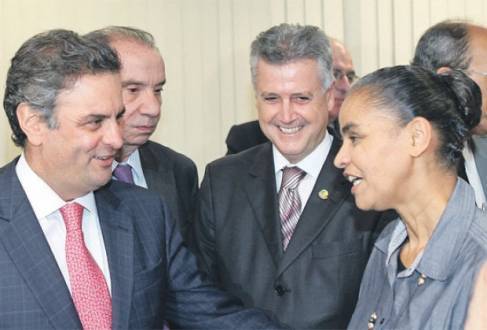 Eleições 2014 - Marina Silva vai apoiar Aécio Neves