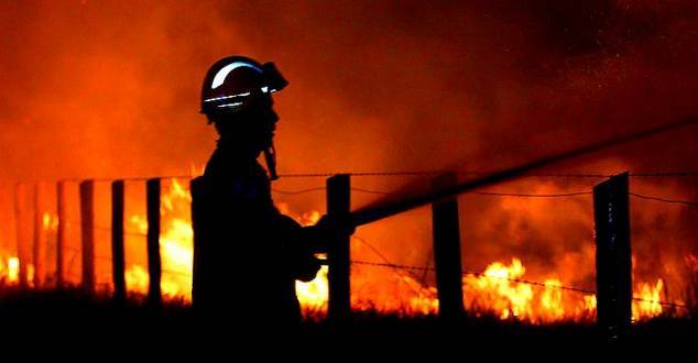 Montes Claros - Bombeiros retomam combate ao fogo no Parque da Lapa Grande