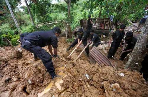 Sri Lanka faz busca por 192 pessoas sumidas por deslizamento