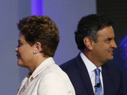 Eleições 2014 - Dilma e Aécio se encaram em primeiro debate na TV