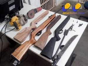 Montes Claros - PM desmantela fábrica de armas no Village do Lago II