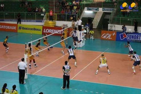 Vôlei - Aproveitando erros do adversário, Montes Claros Vôlei conquista terceira vitória
