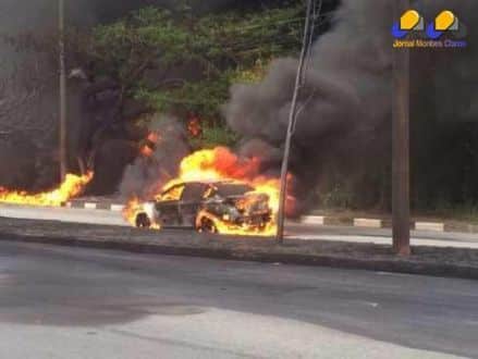 MG - Caminhão-tanque capota e explode deixando três mortos