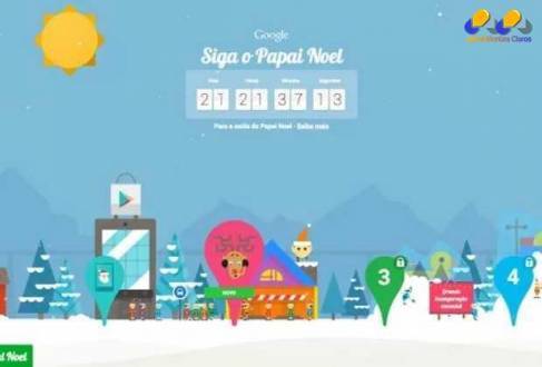 Google lança página 'Siga Papai Noel' até a noite de Natal