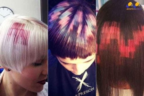 A ténica pode ser uma boa opção para quem não quer colorir todo o cabelo Foto: Instagram / Reprodução