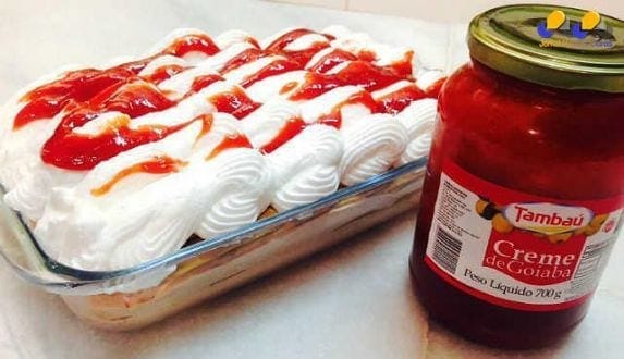 Gastronomia - Receita de Pavê de creme de goiaba