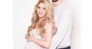 Shakira com o marido, Gerad Piqué, na foto postada no Instagram
