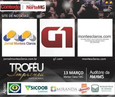 O Jornal Montes Claros é indicado ao Troféu Imprensa Norte de Minas 2014