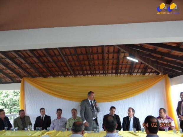 O secretario Paulo Guedes no discurso