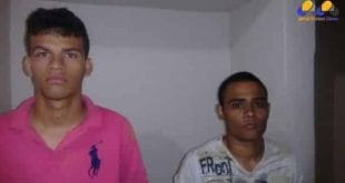 Lucas Barbosa Veloso (esq.) e Antônio Rogério Santana Ferreira (dir)