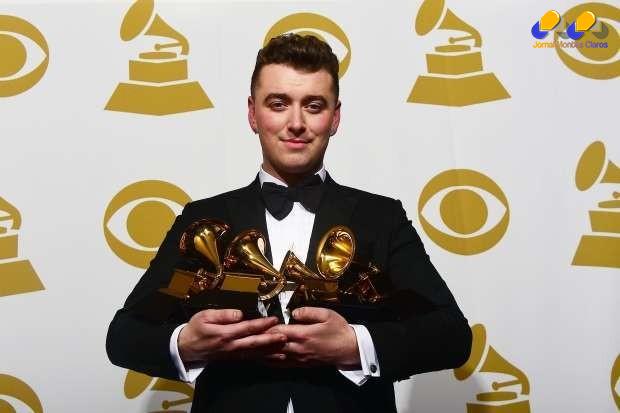 O britânico Sam Smith foi o grande nome do Grammy, ao vencer em quatro categorias e consolidar o status de nova estrela da indústria musical