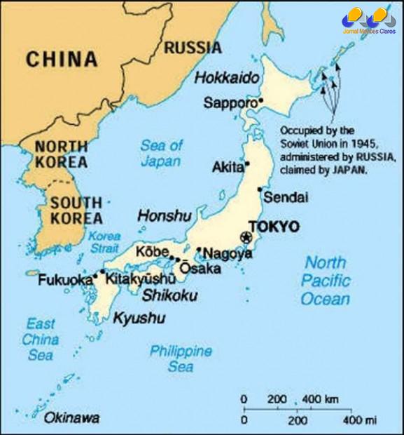 Ásia - Forte terremoto é registrado no sudoeste do Japão